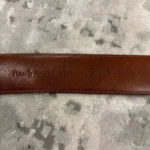 Women’s Polo Ralph Lauren genuine lizard dark chocolate brown belt Polo Ralph Lauren Lizard Belts for Women | Mercari main image 4